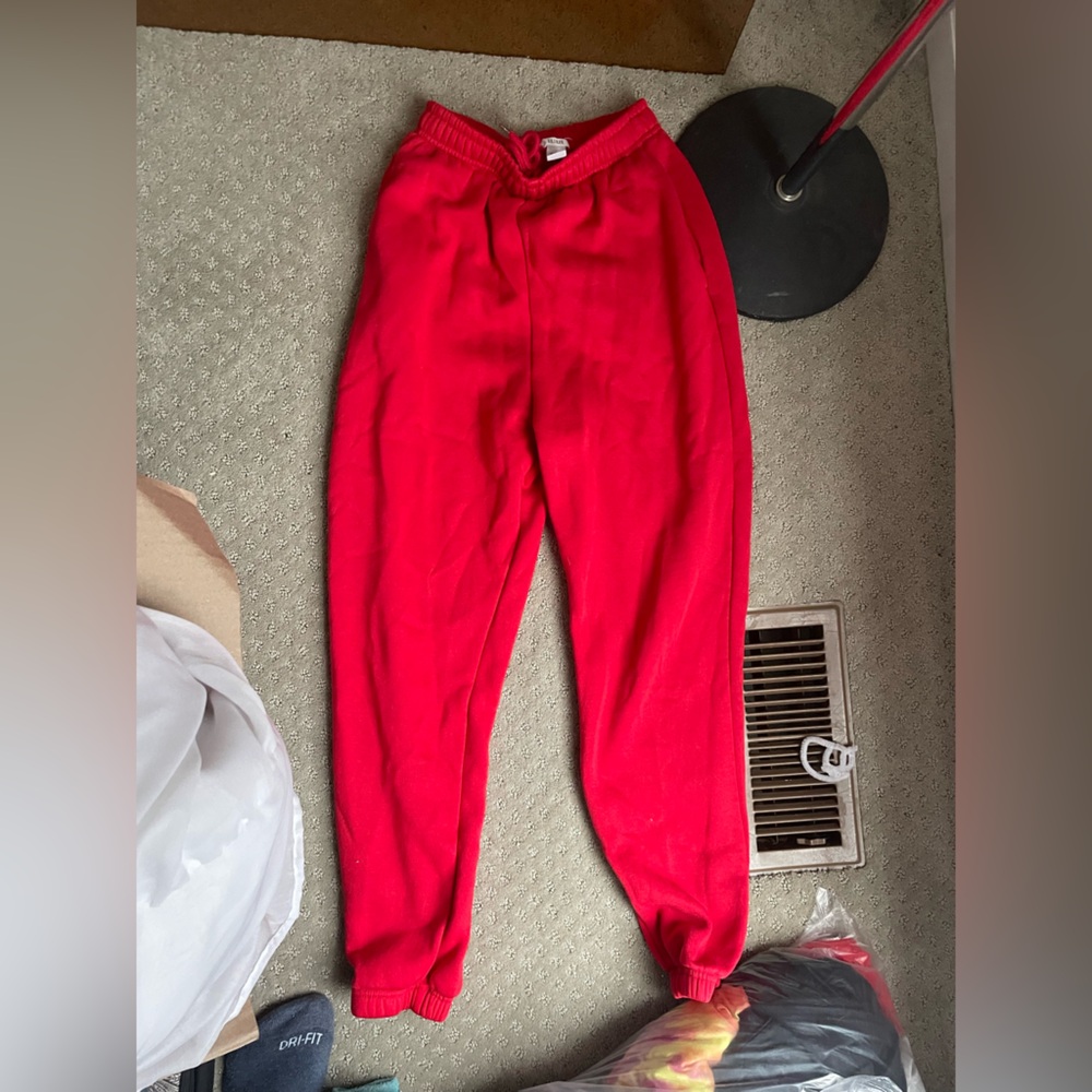 Vibrant Red Kids Joggers